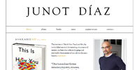 junot diaz website design